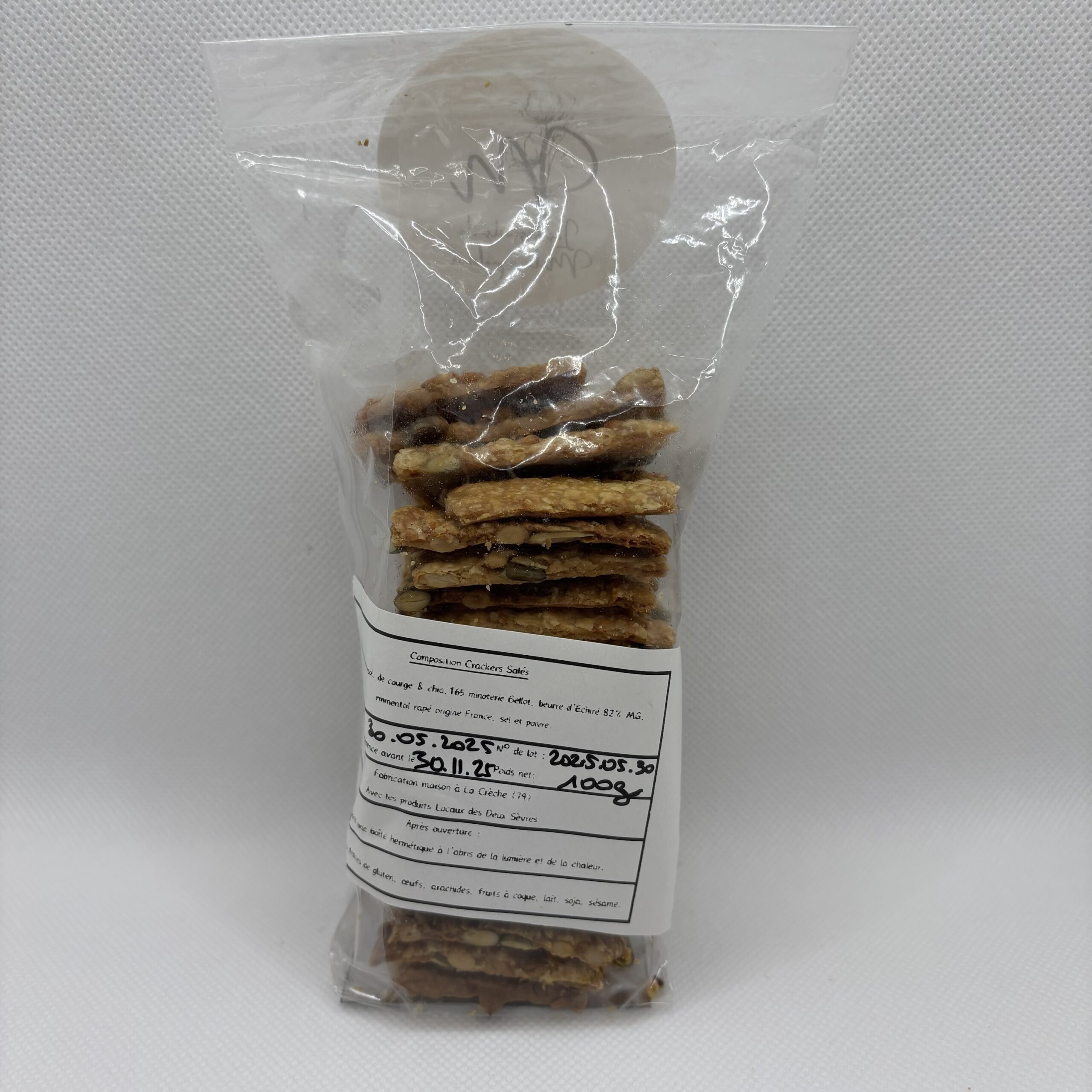 20 Crackers aux Graines et à l’Emmental – Image 2