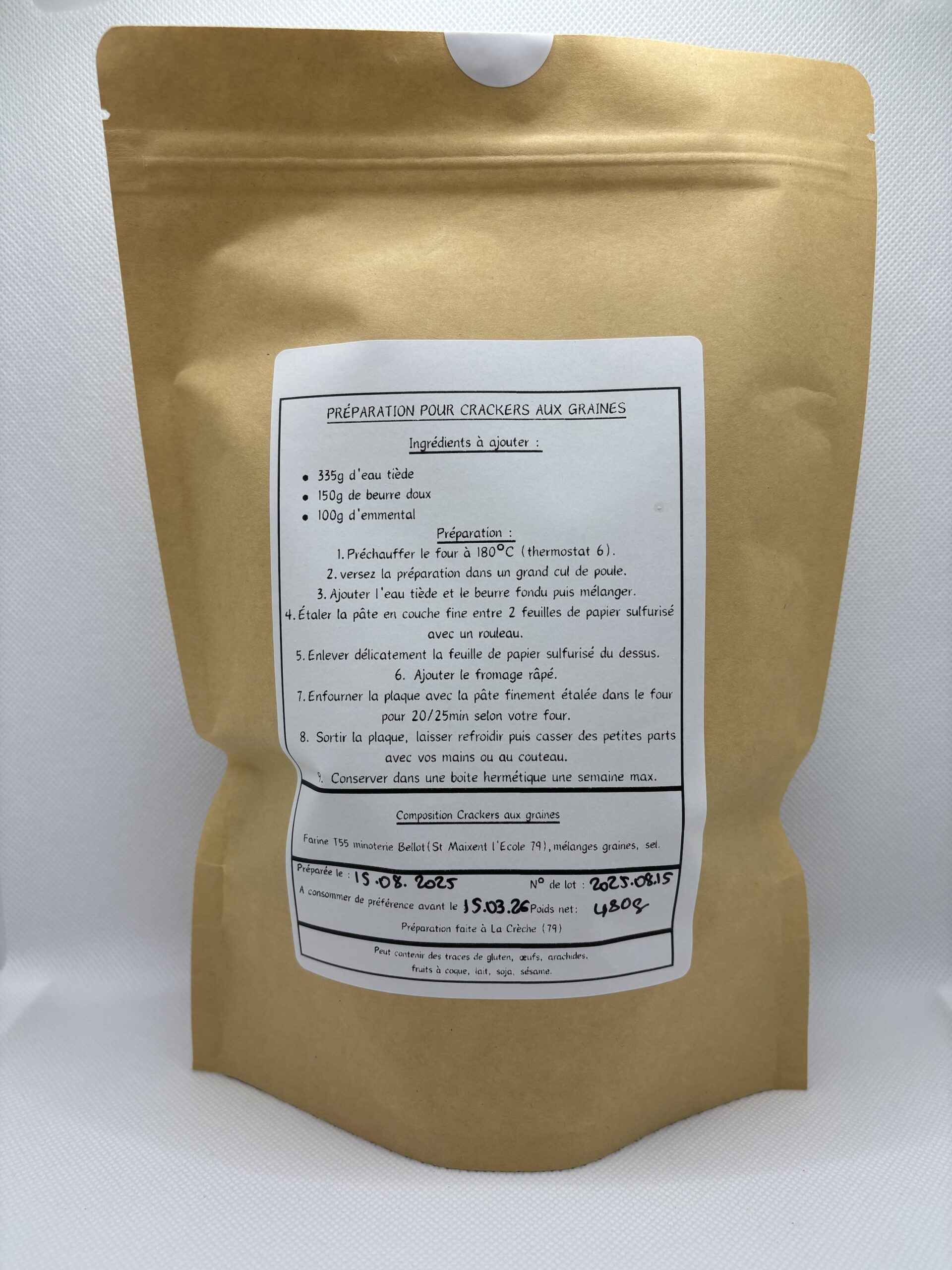 PRÉPARATION CRACKERS AUX GRAINES – Image 2